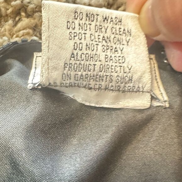 Vintage Patra Stenay Women’s Black Sequin Beaded Silk Evening Blouse Sz M - Picture 3 of 6